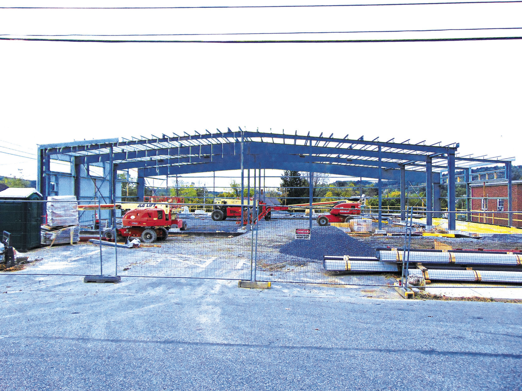 Bedford fire station work